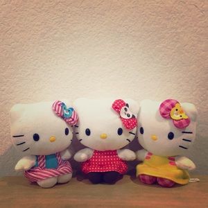 💯RARE HELLO KITTY💯COLLECTION BY SANRIO PLUSH LOT